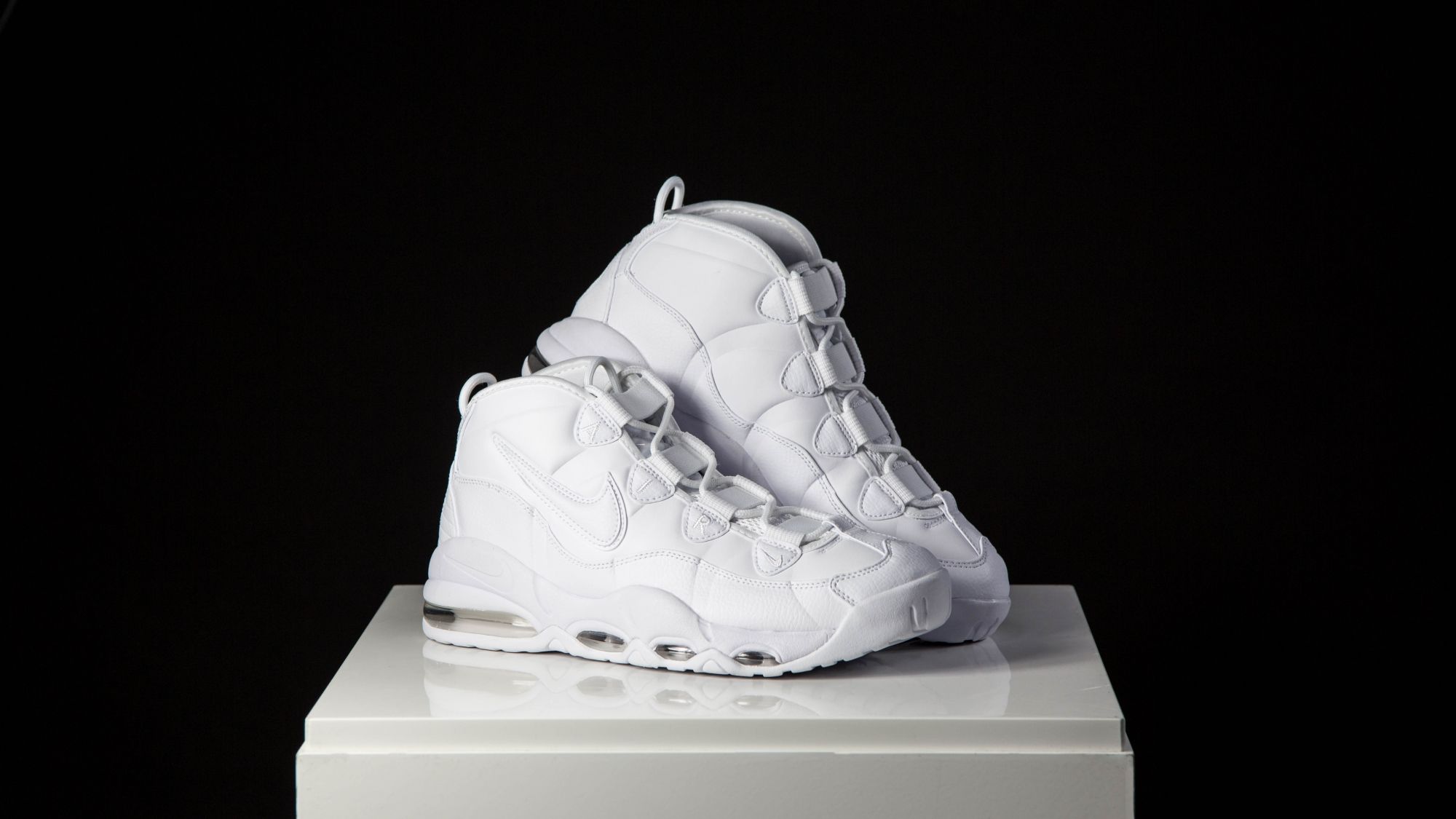 Nike uptempo 95 white sales